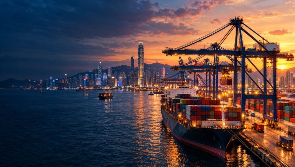 Puerto de contenedores en China
